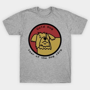 Year of the Gold Dog 1970 T-Shirt